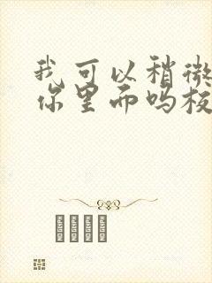 我可以稍微放进你里面吗校园版封面