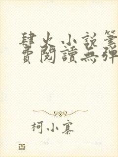 肆火小说笔趣免费阅读无弹窗