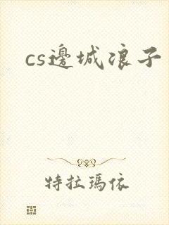 cs边城浪子封面