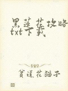 黑莲花攻略手册txt下载封面