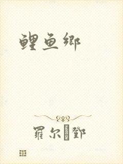 鲤鱼乡封面