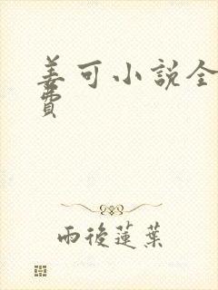 姜可小说全文免费封面