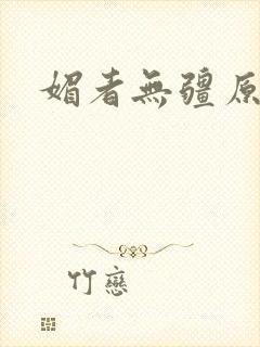 媚者无疆原著封面