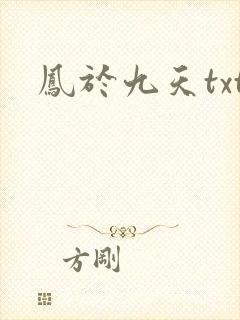 凤于九天txt