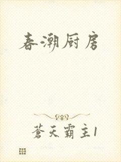 春潮厨房封面