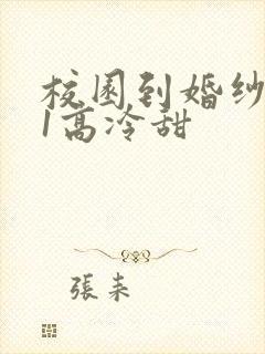 校园到婚纱1V1高冷甜