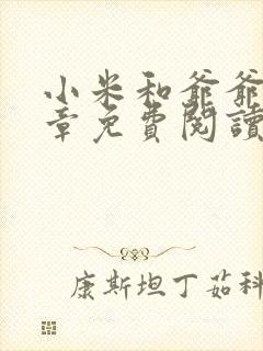 小米和爷爷第三章免费阅读