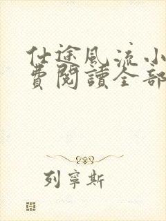 仕途风流小说免费阅读全部章节封面