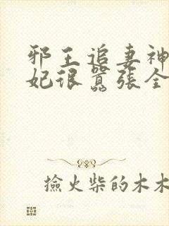 邪王追妻神医狂妃很嚣张全文免费封面