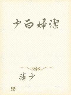 少白妇洁封面