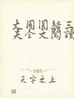 大团圆结三女一夫全文阅读封面