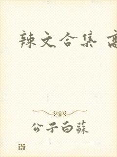 辣文合集 高h