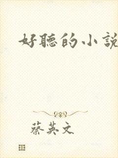 好听的小说名字封面