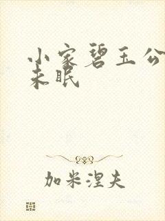 小家碧玉公主夜未眠封面