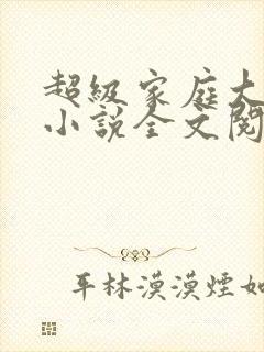 超级家庭大杂烩小说全文阅读
