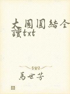大团圆结全文阅读txt封面