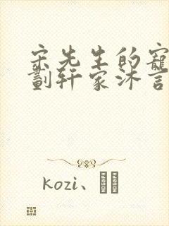 宋先生的宠妻计划轩家沐言