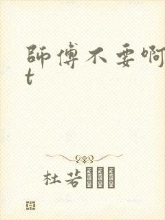 师傅不要啊txt