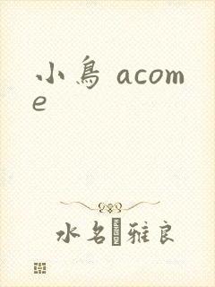 小鸟 acome