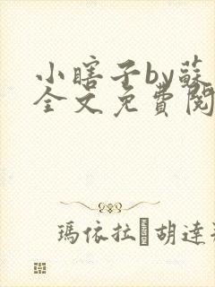 小瞎子by苏软全文免费阅读