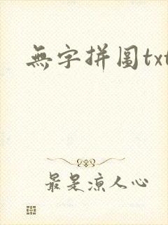 无字拼图txt封面