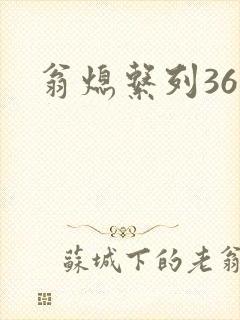 翁熄系列36章封面