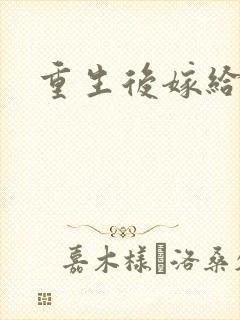 重生后嫁给三叔
