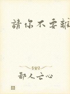 请你不要离开我