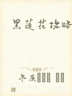 黑莲花攻略手册