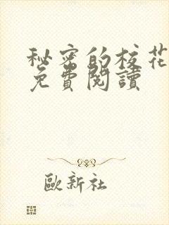 秘密的校花小说免费阅读封面