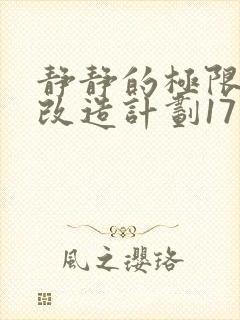 静静的极限自我改造计划17
