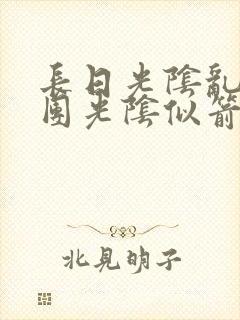 长日光阴乱作一团光阴似箭笔渺