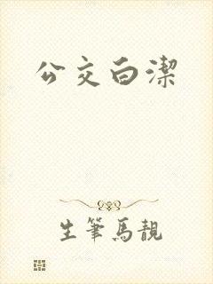 公交白洁封面