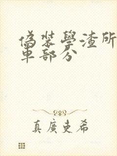 伪装学渣所有开车部分