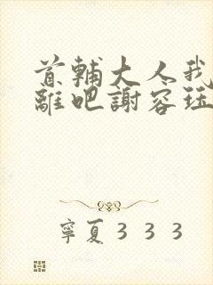 首辅大人我们和离吧谢容珏