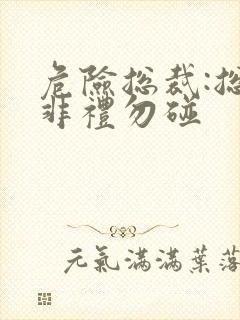 危险总裁:总裁非礼勿碰封面