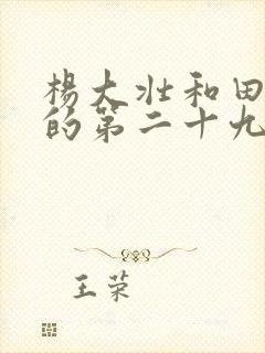 杨大壮和田桂花的第二十九