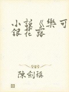 小说《乐可》金银花露封面