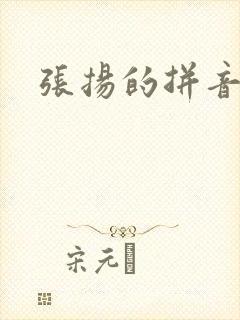 张扬的拼音封面