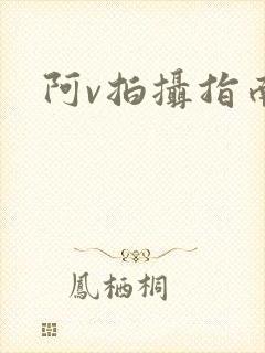 阿v拍摄指南