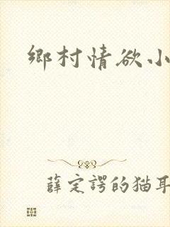 乡村情欲小说