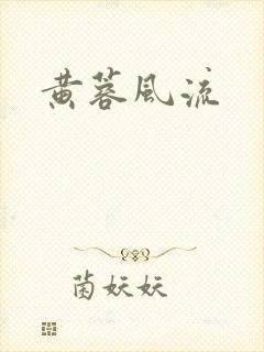 黄蓉风流封面