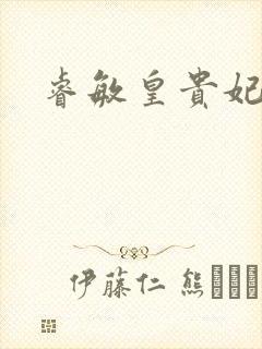 睿敏皇贵妃
