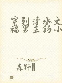 穿到清水文里造福男主的小说
