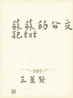 苏苏的公交车日记txt
