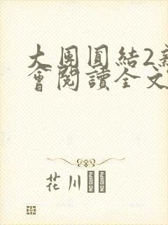 大团圆结2亲情会阅读全文封面