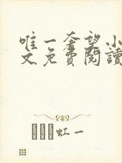 唯一奢望小说全文免费阅读封面