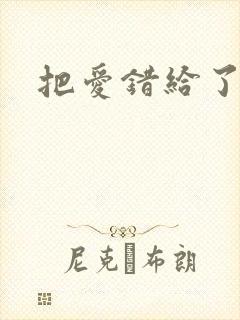 把爱错给了你