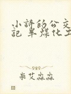 小诗的公交车日记 半煤化工