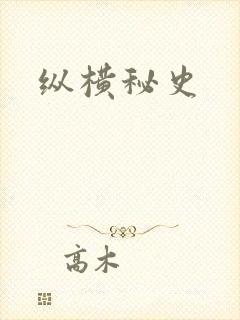 纵横秘史封面